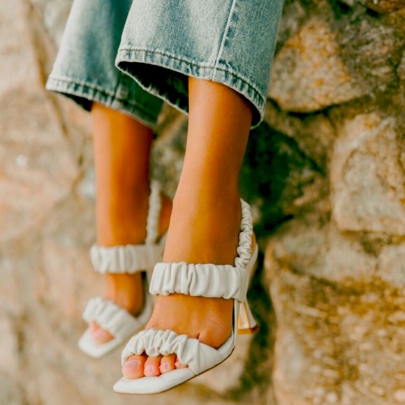 Sam Edelman Shoes - Sam Edelman Marlena Ivory Padded Heels- size 7.5